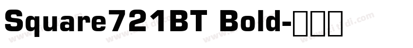 Square721BT Bold字体转换
